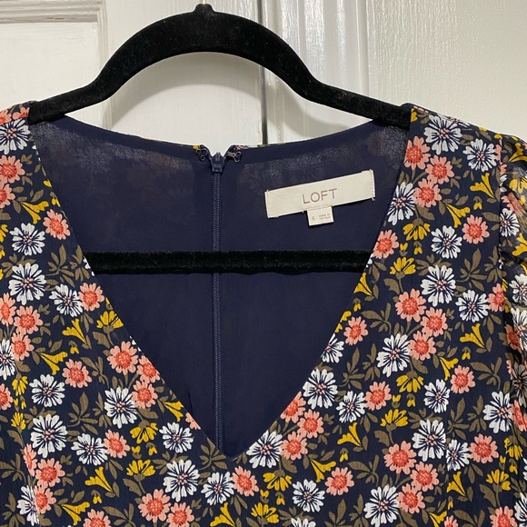 LOFT floral midi dress - Picture 3 of 4